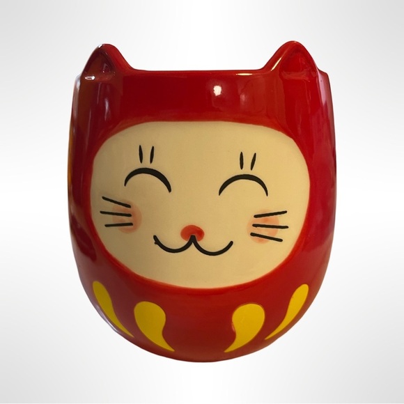 Duruma Lucky Cat ceramic Coffee cup/mug - Picture 1 of 2